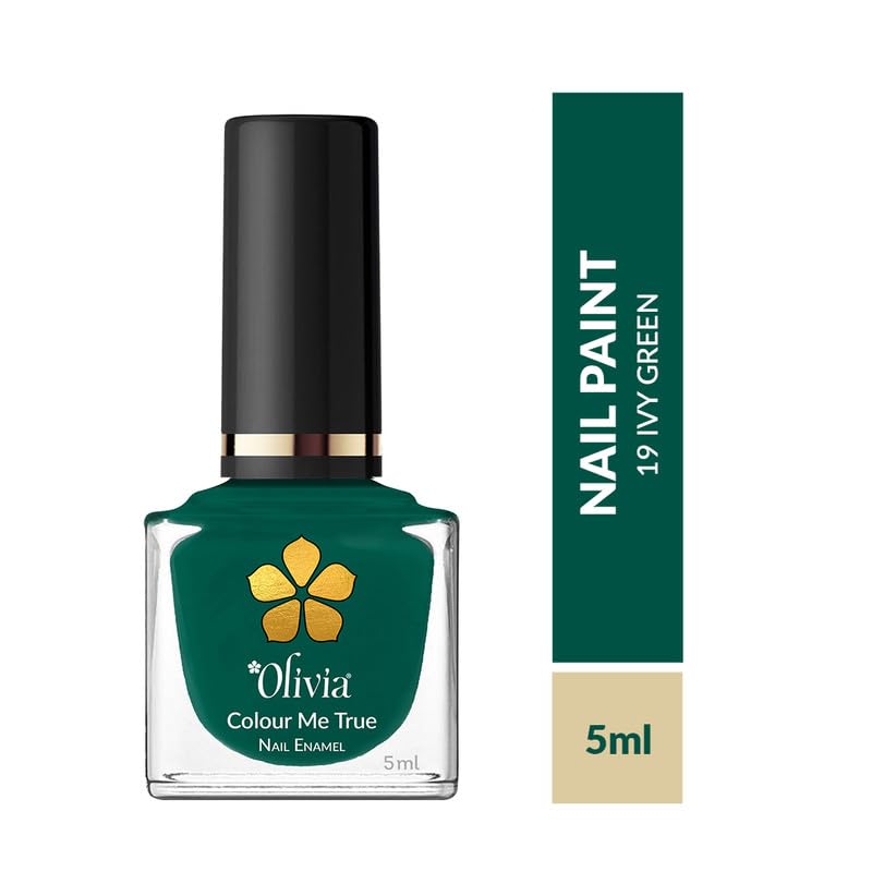 Olivia Nail Paint for Glossy Finish - 5ml (19 Ivy Green)
