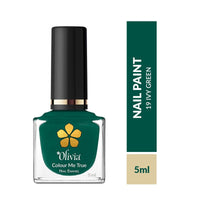 Olivia Nail Paint for Glossy Finish - 5ml (19 Ivy Green)