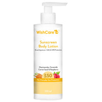 WishCare Sunscreen SPF50 for Women & Men Body & Face Care Combo (200ml + 50gm)