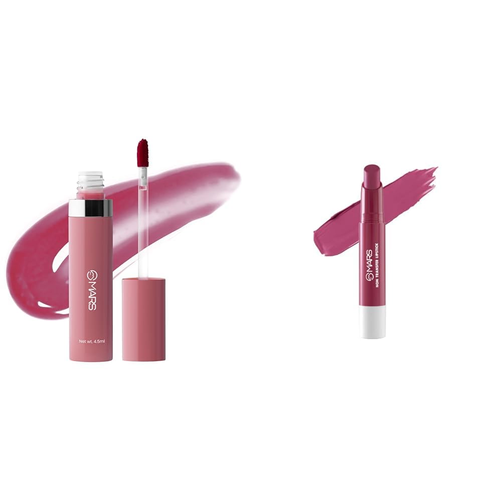 MARS Drip Lip Mist for Women (4.5 ml) (02-Mulberry Drip) Matte Super Stay Lipstick | Up to 12 Hours Long Lasting | Smudge Proof and Waterproof Lipstick for Women (2.6 gm) (09-PARADISE)