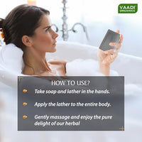 Vaadi Herbals Pvt Ltd Value Pack Of 3 Activated Charcoal Soap (3 X 75 Gms), 75 g