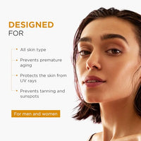 Oshea Herbals UVShield SPF 50 PA+++ Sunscreen | Broad Spectrum UVA & UVB Protection for All Skin Types | Water Resistant & Enriched with Papaya & Green Tea Extract - 120g (Pack of 2)