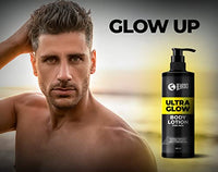 Beardo Ultraglow Body Lotion for Men's Skin | Intense Hydration for Winter | Ultra-light Weight & Instant Absorption| Heals & Repairs Skin | 250ml x 2