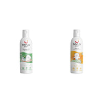 Mylo Baby Massage Oil (200 ml) & Mylo Baby Hair Oil 100 ml | Dermatologically Tested | With Pure Desi Ghee & Olive Oil | Made Safe Certified