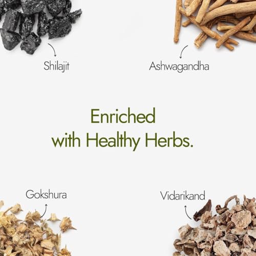 Kapiva Shilajit/Shilajeet Energy 60 Capsules | Made with 100% Pure Shilajit | For All Day Energy & Stamina | With Ashwagandha,Gokshura | Contains 12 Vitamins & 13 Minerals