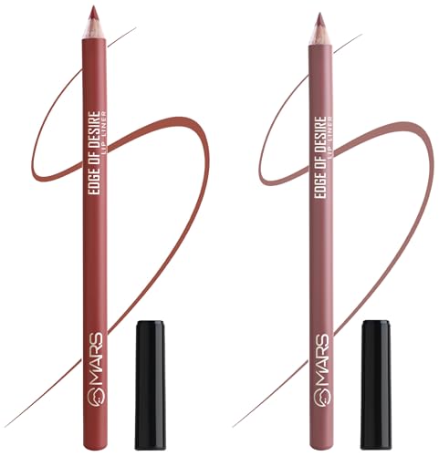 MARS Matte Lip Liner | One Swipe Smooth Application | Long Lasting Lip Pencil (1.4gm) (20-CHILL RED) Matte Lip Liner | One Swipe Smooth Application | Long Lasting Lip Pencil (1.4gm) (16-PEACHY GLOW)