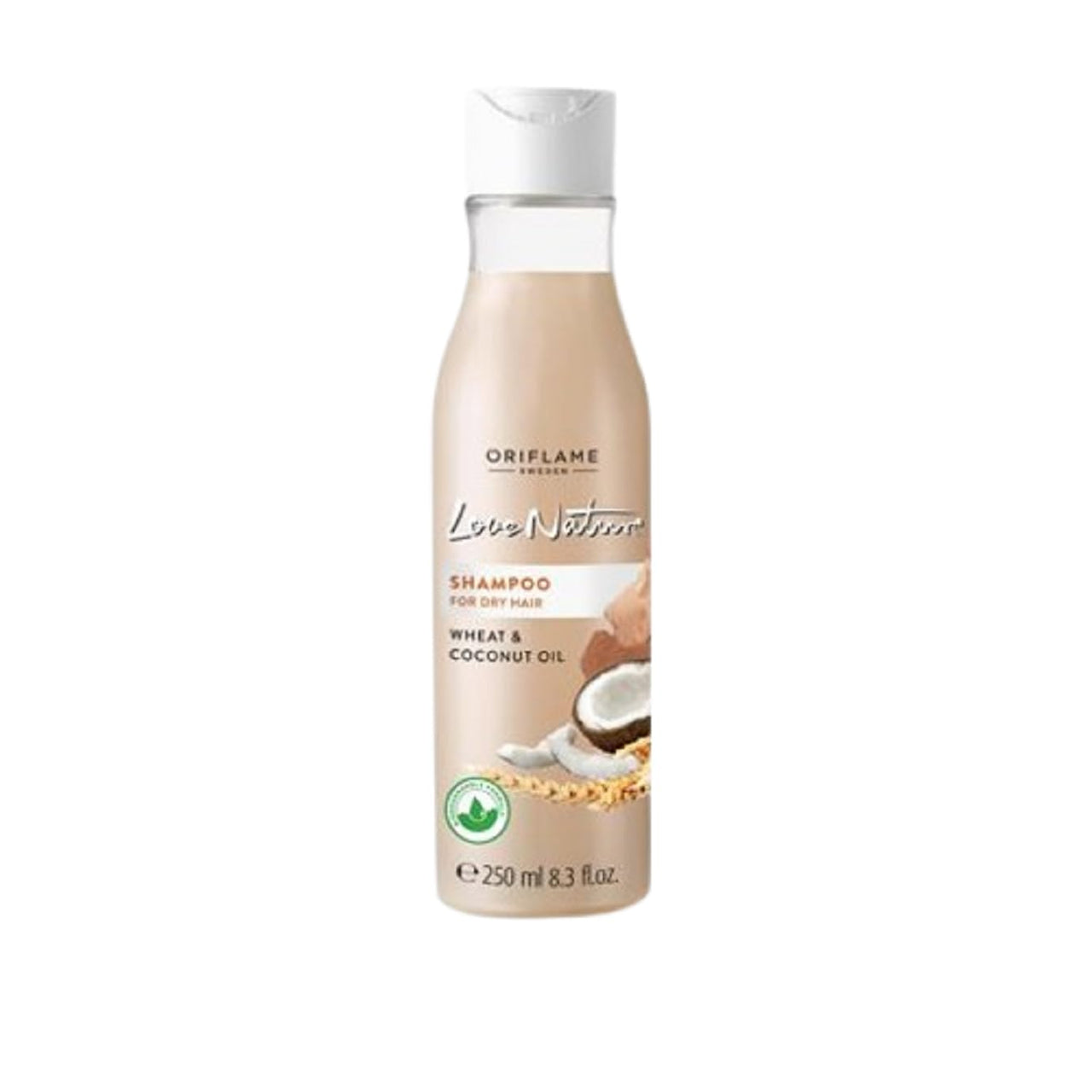 Oriflame love nature shampoo for dry hair wheat and coconut oil - 250 ml