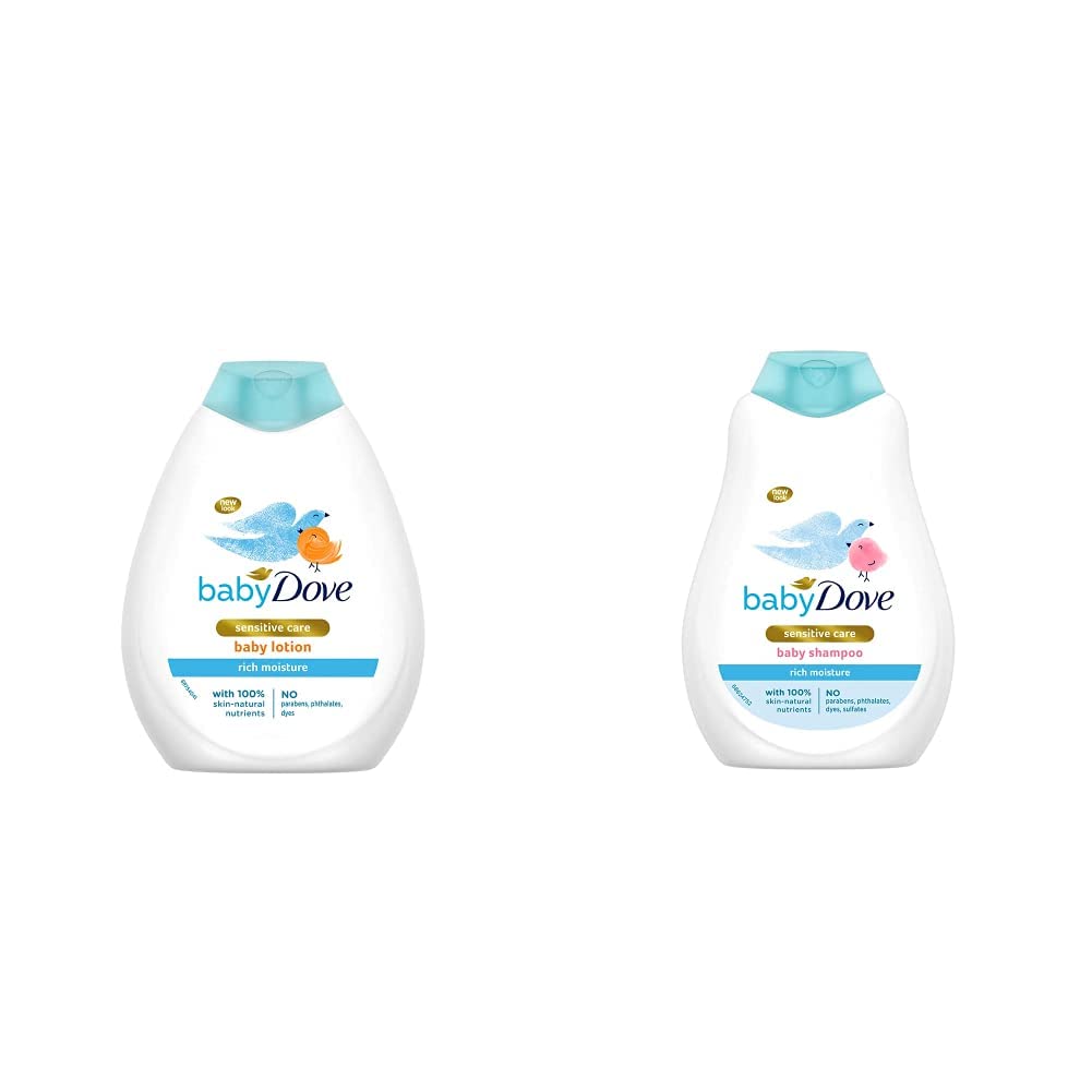 Baby Dove Rich Moisture Nourishing Baby Lotion, 400ml & Rich Moisture Shampoo, 400ml Combo