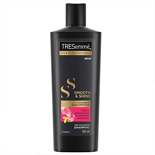 Tresemme Smooth & Shine Shampoo, with Vitamin H & Silk Protein, for Salon Silky Smooth Hair, Provides Moisture & Shine, 185 ml