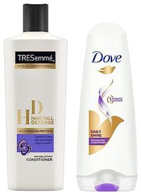 TRESemme Hair Fall Defense Conditioner, 190ml And Dove Daily Shine Conditioner, 180ml