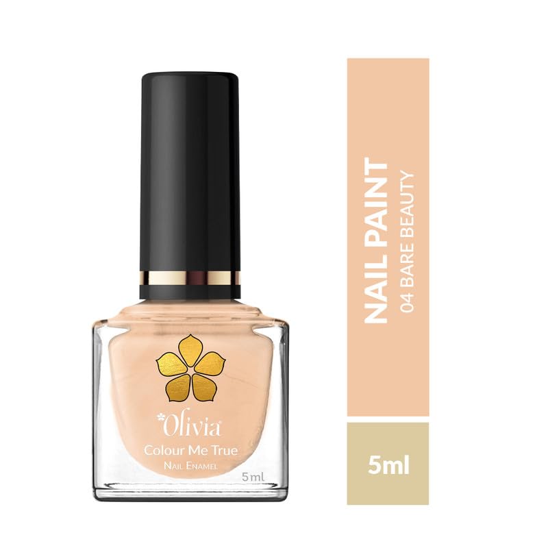 Olivia Nail Paint for Glossy Finish - 5ml (4 Bare Beauty)