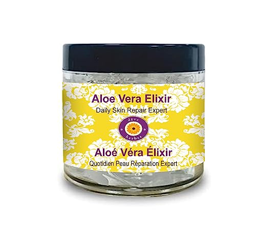 Deve Herbes Aloe Vera Gel (Elixir) | Made with 100% Pure Aloe Vera | Deeply Moisturizing & Hydrating | Daily Skin & Hair Care | For All Skin Types | 50gm
