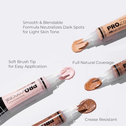 L.A GIRL Easily Blendable Concealer Corrector Peach For Face Makeup, Matte Finish Ultra Blendable Medium Beige - 8G (Vegan & Cruelty-Free) - Cream, Acne Prone