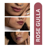 MyHues Lip Comfort Matte Liquid Lipstick Dusty Pink (Rose-Gulla) - 5ml, Non-Drying Matte Finish | Transferproof Lipstick