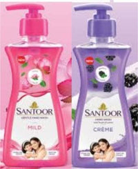 santoor Handwash Creame 200ml and mild lotous 200ml Hand Wash Pump Dispenser (2 x 200 ml)
