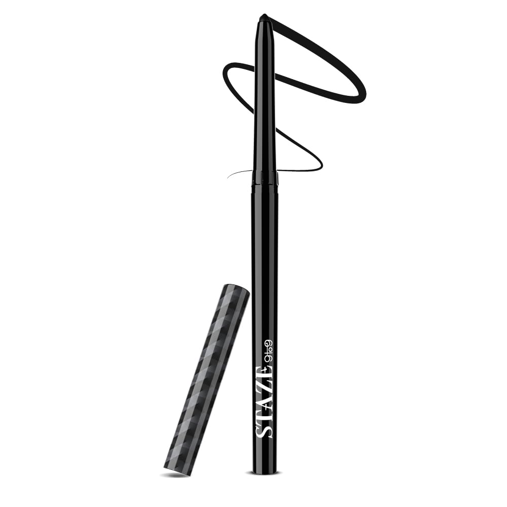 Staze 9to9 All Eyes & Lips On You Trio | Kajal + 3 In 1 Lipstick (Truffle Blush) + Liner Makeup Combo |12 Hrs Long Lasting Transfer-proof | Non-drying Formula with Intense Color Payoff | Lightweight & Comfortable | 4.1 g