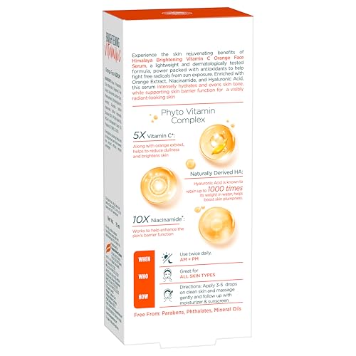 Himalaya Brightening Vitamin C Serum I 5X Vitamin C & 10 X Niacinamide I Brighter Skin from Day 3 | 15 ml