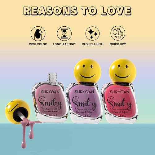 Shryoan Nail Paint Ultra Glossy long Lasting & Quick Dry Nail Polish For Women 11ml