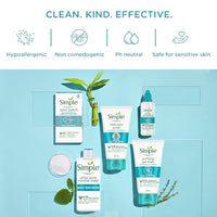 Simple Purifying Face Wash 150ml for oily, acne-prone, sensitive skin | 100% soap-free gentle cleanser for women & men