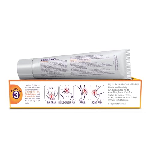 Volini Activ Pain Relief Gel 30 gm (Pack of 3)
