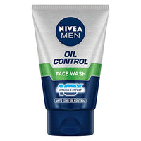 NIVEA MEN Shaving, Sensitive Shaving Foam, 250ml & NIVEA Men Face Wash for Oily Skin, Oil Control for 12hr Oil Control with 10x Vitamin C Effect, 100 g