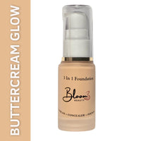 Bloom Beauty 3IN1 Foundation – Buttercream Glow | Lightweight Formula |Flawless Matte Finish