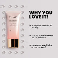 MARS Pore Cure Long Lasting Makeup Primer, Transparent, 30 ml,MARS Matte Liner | One Swipe Smooth Application | Long Lasting Lip Pencil | (1.6gm) (14-Choco Butte