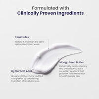 RE' EQUIL Ceramide & Hyaluronic Acid Moisturiser | Moisturizer For Face | Barrier Repair Cream | Long Lasting Hydration | Suitable For Normal To Dry Skin | 100G