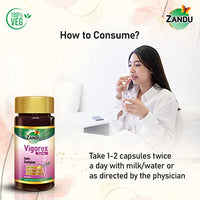 Zandu Vigorex For Her: A Daily Energizer |100% Natural,Authentic & Safe ingredients| Her Secret Remedy for Vigour and Vitality (Pack of 60 capsules)