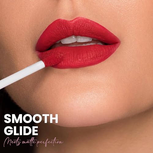 Seven Seas Feather Light Liquid Lipstick | Matte Finish Liquid Lipstick | Long Lasting | Non Transfer | One Coat Application | Stay Upto 12 Hours (304, 6ml)