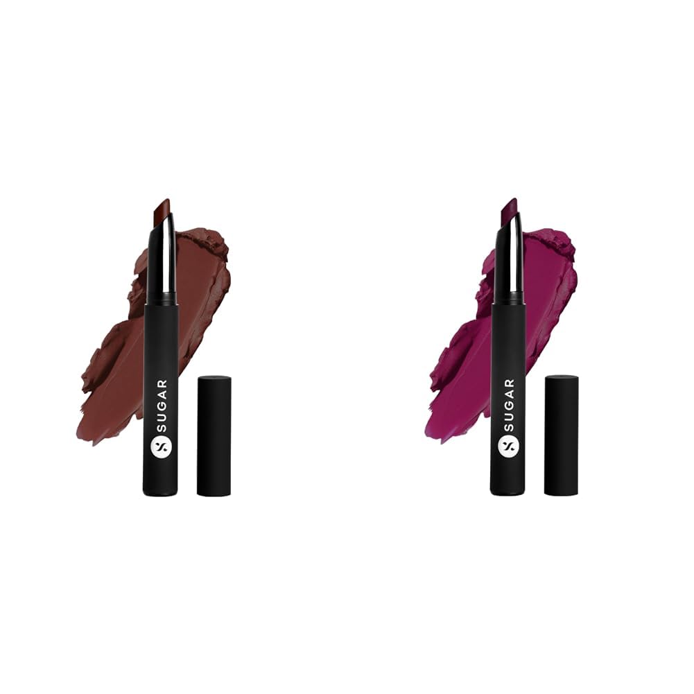 SUGAR Cosmetics Matte Attack Lipstick for Women | Transferproof & Smudgeproof & SUGAR Cosmetics Matte Attack Lipstick for Women | Transferproof & Smudgeproof