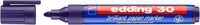 edding 30 brilliant paper marker - violet - 1 waterproof permanent marker - round nib 1.5-3 mm - vibrant colors - lightfast marking on paper, card, cardboard, plastic, metal and glass