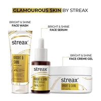 Streax Bright & Shine Face Serum, 30 ml|10% Vitamin C Serum|Brighter Skin in 3 Days|Serum for Glowing Skin| Reduces Dark Spots & Pigmentation|Niacinamide serum, Vitamin C Face Serum for Women & Men