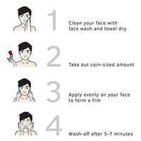 Ustraa De-Tan Face Mask Oily Skin - 125 gm - Wash-off Mask | Effectively Removes Tan & Pollutants | with Highest-grade White Charcoal & French Clay | Cleanses & Balances Oil