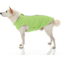 Gooby Zip Up Fleece Dog Sweater - Lime, 3X-Large - Warm Pullover Fleece Step-in Dog Jacket with Dual D Ring Leash - Winter Small Dog Sweater - Dog Clothes for Small Dogs Boy and Medium Dogs 3X-Large chest (~28.5