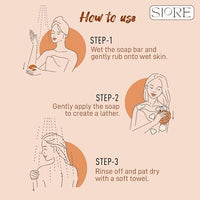 HarGhar Sandalwood & Saffron Bath Soap, 200g, Pack of 2, Handmade, Paraben Free