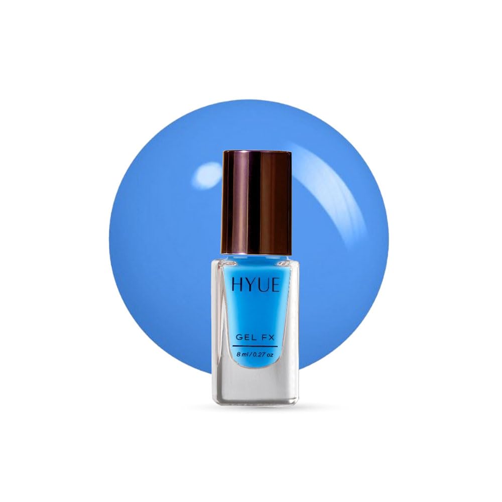 HYUE Gel FX Nail Paint | Spring-Summer Pastels | 8 ml x 5 | Ultra-Glossy Shine | Long-Lasting Wear | Chip-Resistant Formula | Quick-Drying | High-Impact Glossy Finish | Available in 22 Shades
