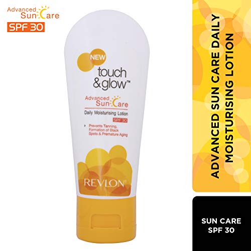 Revlon Touch and Glow Advanced Sun Care Daily Moisturising Lotion Spf 30, White, 50 ml