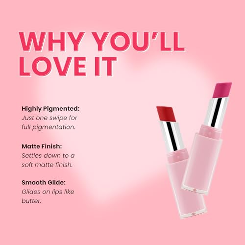 Seven Seas Creamy Matte Long Stay Lipstick | Smooth Glide | Waterproof & smudge proof lipstick | High Rich colors Matte Finish Lipstick (NUTMEG, 3.5g)