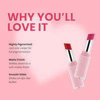 Seven Seas Creamy Matte Long Stay Lipstick | Smooth Glide | Waterproof & smudge proof lipstick | High Rich colors Matte Finish Lipstick (NUTMEG, 3.5g)