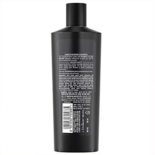 Tresemme Smooth & Shine Shampoo, with Vitamin H & Silk Protein, for Salon Silky Smooth Hair, Provides Moisture & Shine, 185 ml