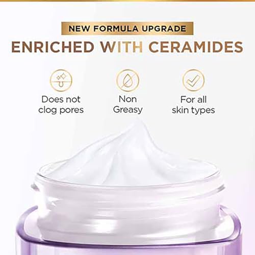 L'Oreal Paris Day Cream for Women, Hydrates and Replumps, For Radiant Skin, Revitalift Hyaluronic Acid, 50ml