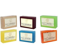 Khadi Mauri Herbal Assorted Ayurvedic Soaps Combo For Glowing Skin, 125 Gm (Pack Of 6)