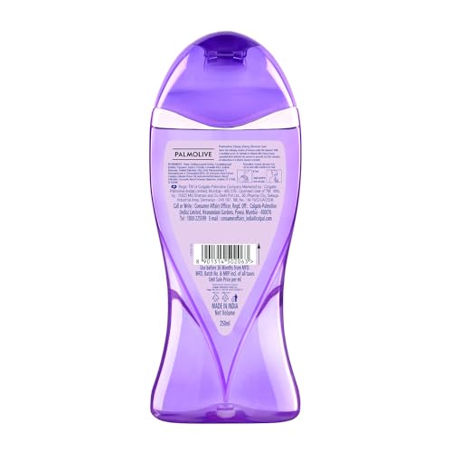 Palmolive Aroma Absolute Relax Body Wash For Women & Men, 250Ml Shower Gel Single Bottle, 100% Natural Ylang Ylang Essential Oil & Iris Extracts For A Smooth Skin, Ph Balanced Bodywash