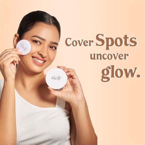 Iba Pure Skin Perfect Look Long Wear Mattifying Compact - Natural Coral, 9g | Even Coverage | Oil Free | Matte Finish | SPF 15 | Face Makeup | 100% Natural | Halal Certified & Vegan Makeup