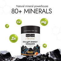 Kapiva Himalayan Shilajit/Shilajeet Gummies | 225mg Shilajit/Gummy | Ginger Honey Flavour | NABL-Certified Shilajit Gummy | Boosts Energy Levels, Endurance & Stamina | No Added Sugar | Gelatin Free | 60 Gummies