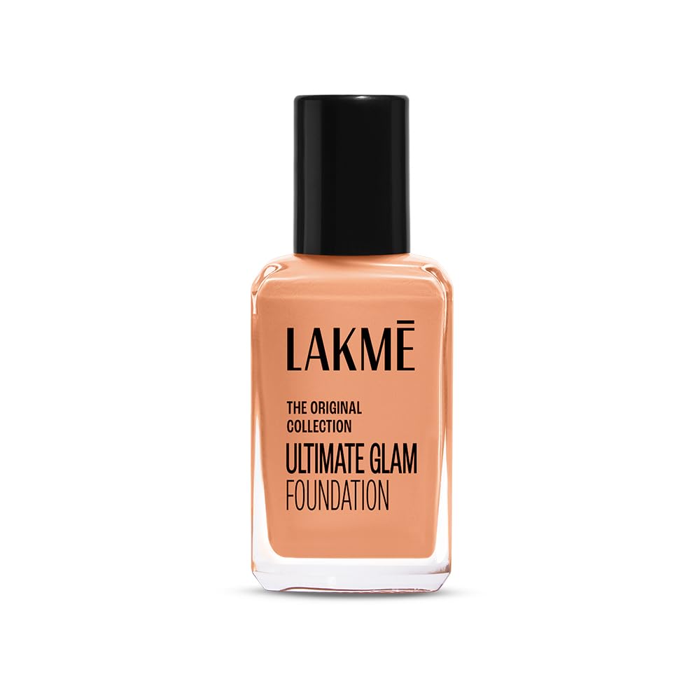 Lakme Perfecting Liquid Foundation, Pearl, Waterproof Full Coverage Long Lasting - Light Oil Free Face Makeup with Vitamin E, Dewy Finish Glow, 27 ml