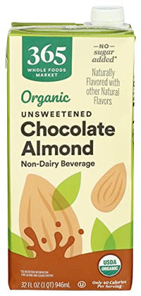 365 Milk Almond Unsweetened Chocolate Organic, 32 Fl Oz