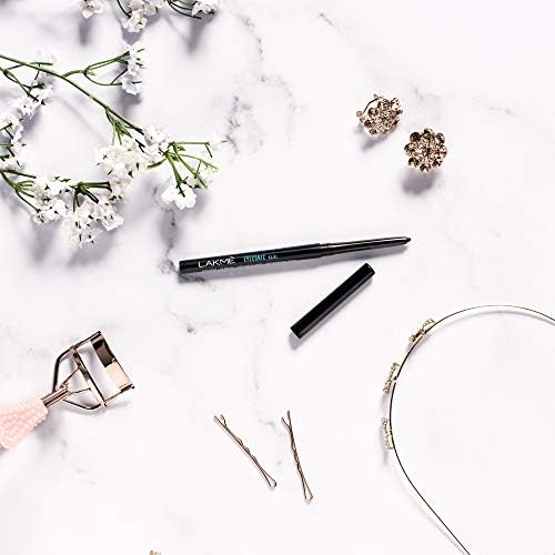 Lakmé Eyeconic Pencil Kajal, Black, Water Proof, Smudge Proof, Lasts Upto 22 Hrs, 0.35g Matte Finish