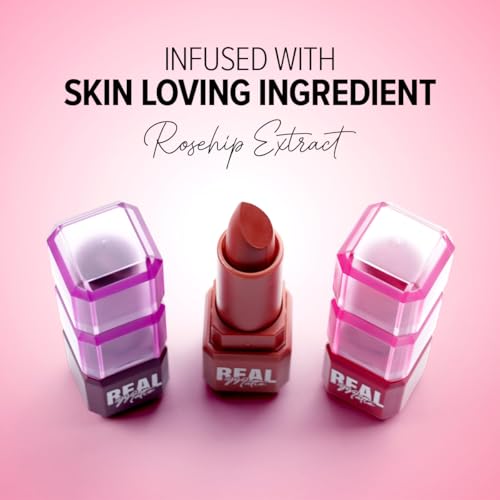 Mila Beauté Real Matte Lipstick | Enriched With Rosehip Extract | Ultra Matte Finish & Long Lasting I Single Swipe, Lightweight & Comfortable - 11-ORCHID PINK